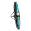 Bague Vintage Turquoise Longue – Image 2