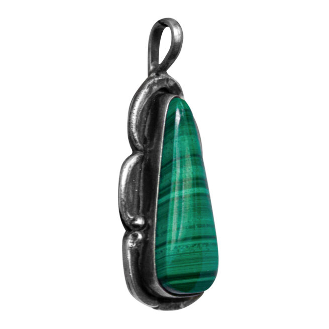 Pendentif Navajo Malachite Argent – Image 2