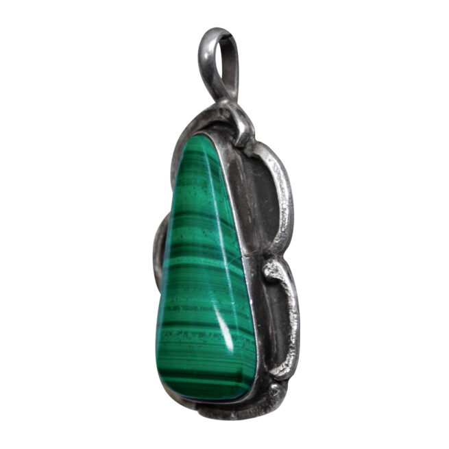 Pendentif Navajo Malachite Argent – Image 3