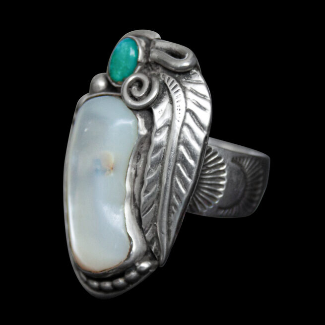 Bague Turquoise Nacre – Image 3