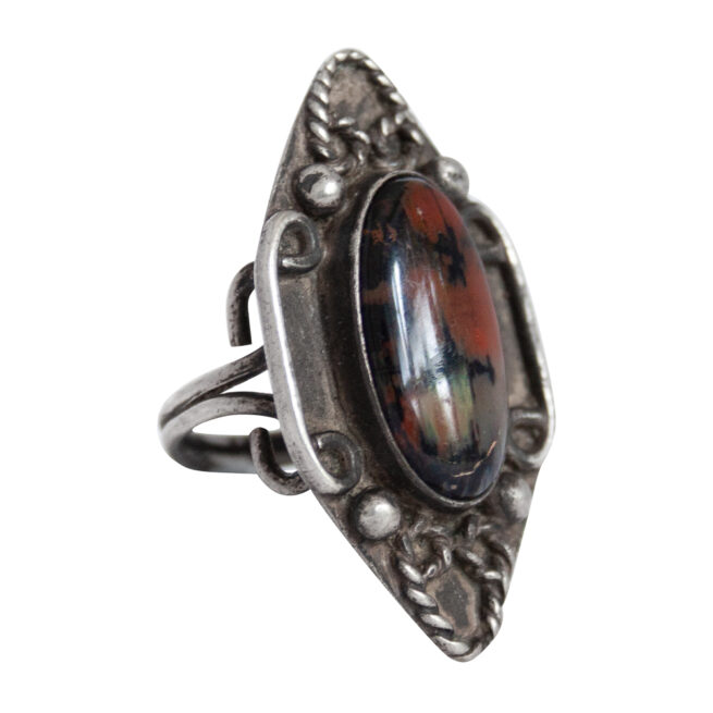 Petrified Wood Vintage Ring – Image 2