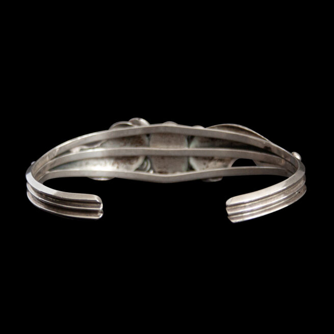 Silver Feathers Turquoise Bracelet - Image 4