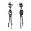 Silver Tassel Turquoise Earrings - Image 4