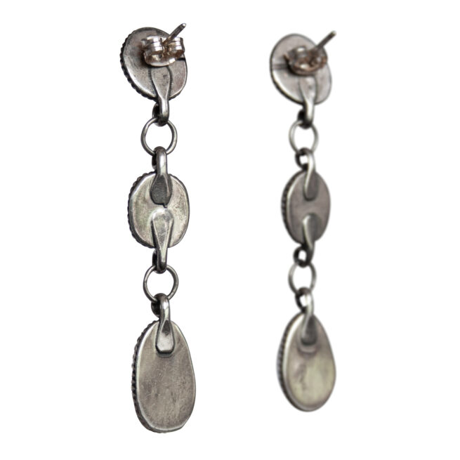 Triple Drop Turquoise Earrings - Image 4