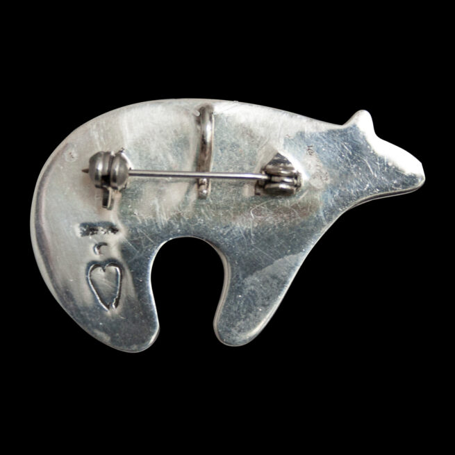 Turquoise Bear Pin Pendant - Image 4