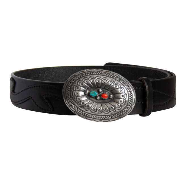 Turquoise Coral Navajo Buckle - Image 4