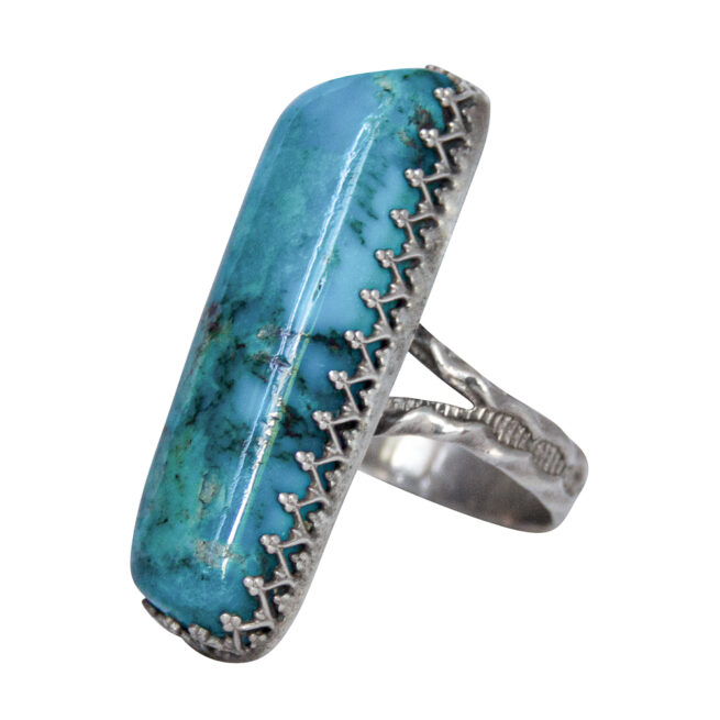 Turquoise Nugget Navajo Ring - Image 3