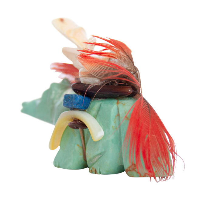 Turquoise Shell Feather Bear – Image 4