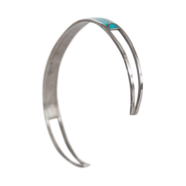 Turquoise Zigzag Zuni Bracelet - Image 5