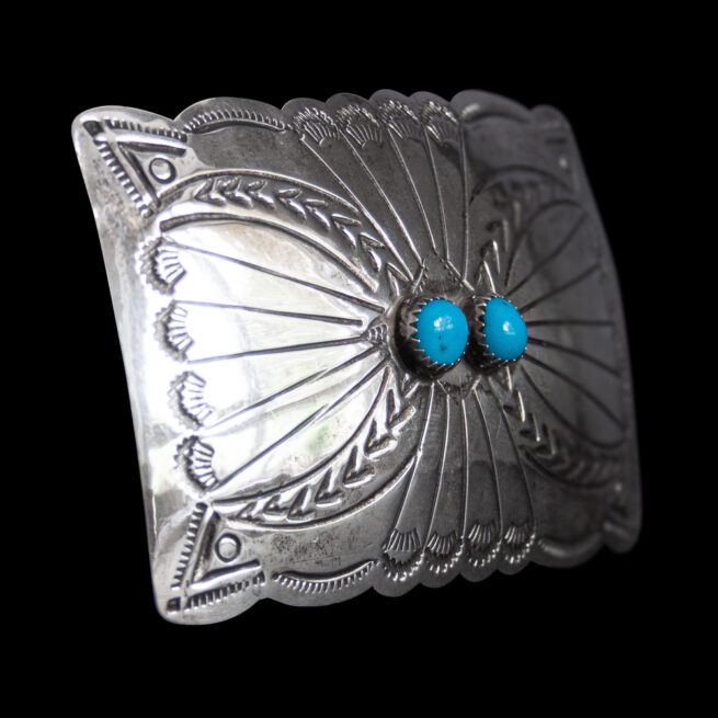 Twin Turquoise Belt Buckle - Image 2