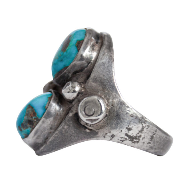 Twin Turquoise Navajo Ring – Image 3