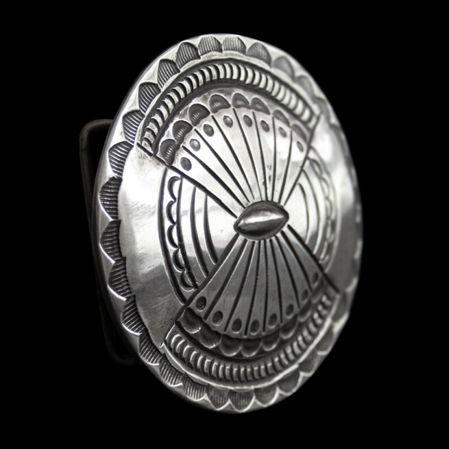 Vintage Silver Navajo Buckle - Image 2