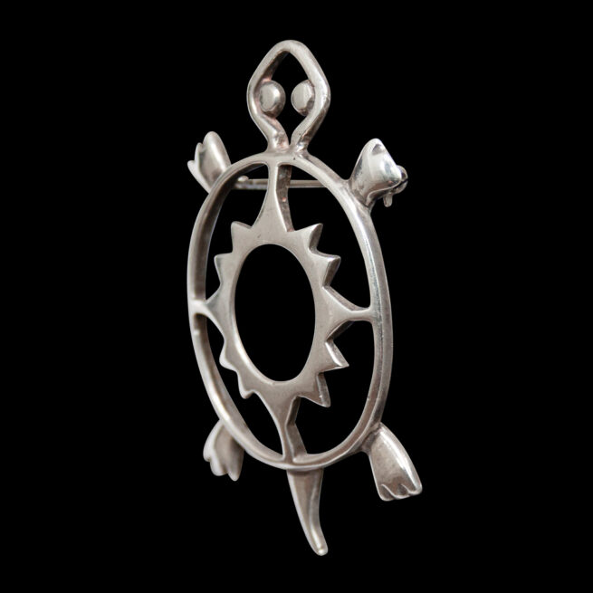 Vintage Silver Turtle Brooch - Image 3