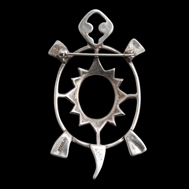 Vintage Silver Turtle Brooch - Image 4