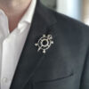 Broche Vintage Tortue Argent – Image 5