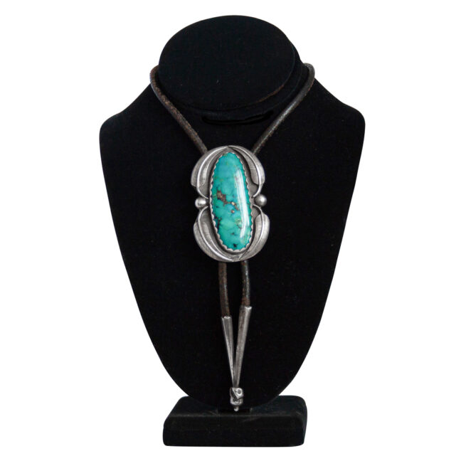 Vintage Turquoise Bolo Tie - Image 3