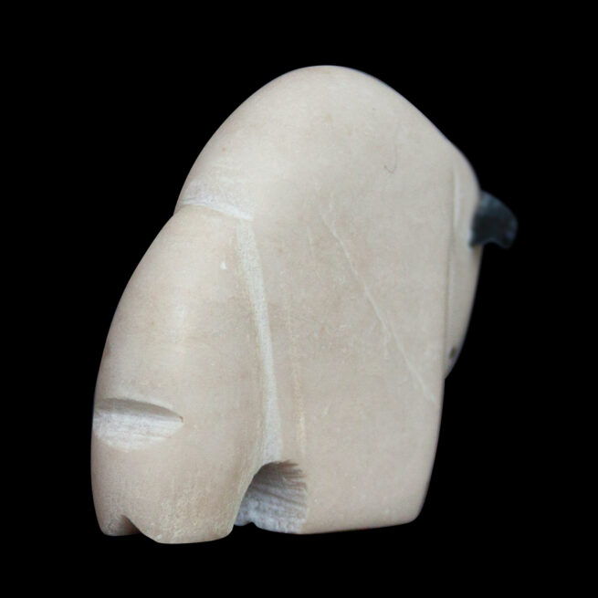 White Buffalo Animal Carving - Image 2