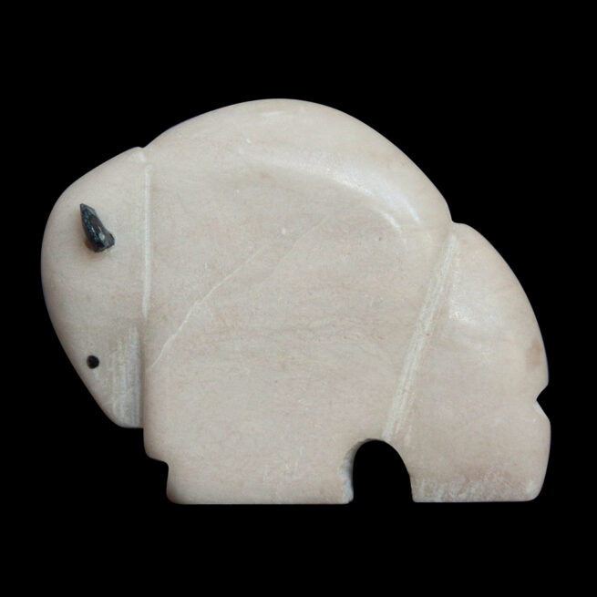 White Buffalo Animal Carving - Image 4