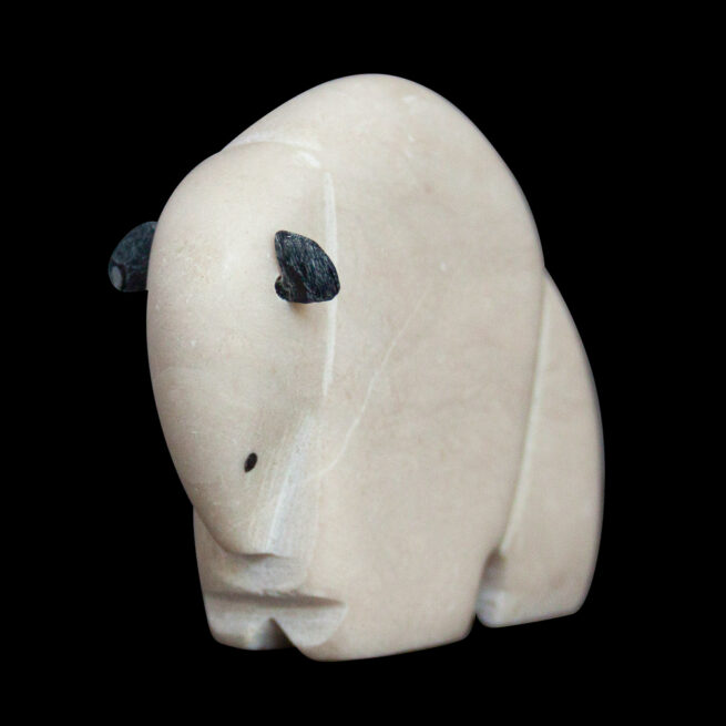 White Buffalo Animal Carving - Image 5