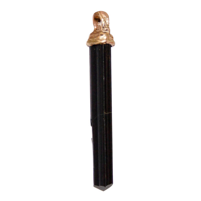 18K Gold Black Tourmaline Talisman - Image 4