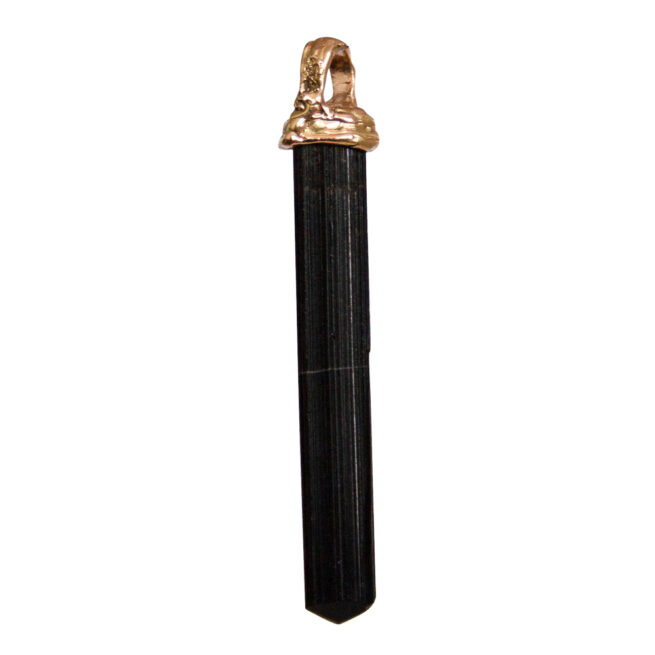 18K Gold Black Tourmaline Talisman - Image 3