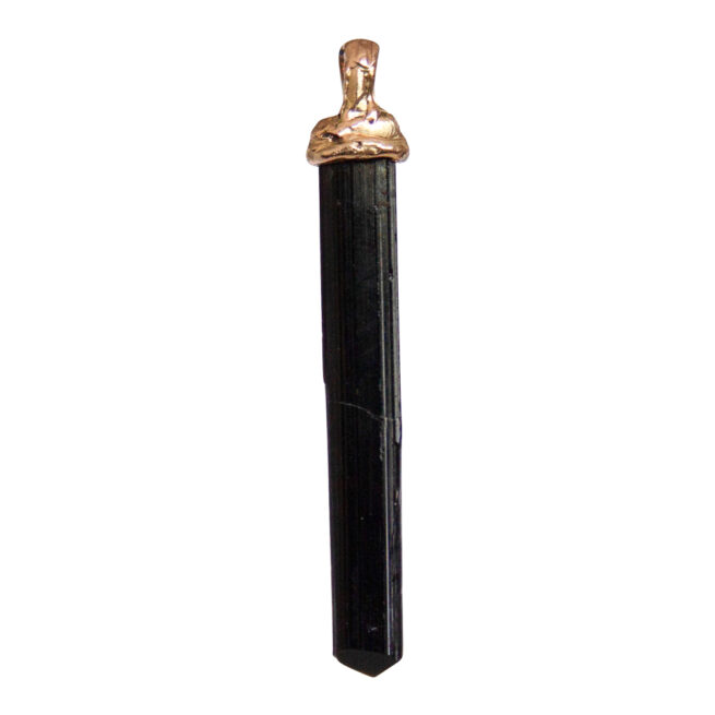 18K Gold Black Tourmaline Talisman - Image 2