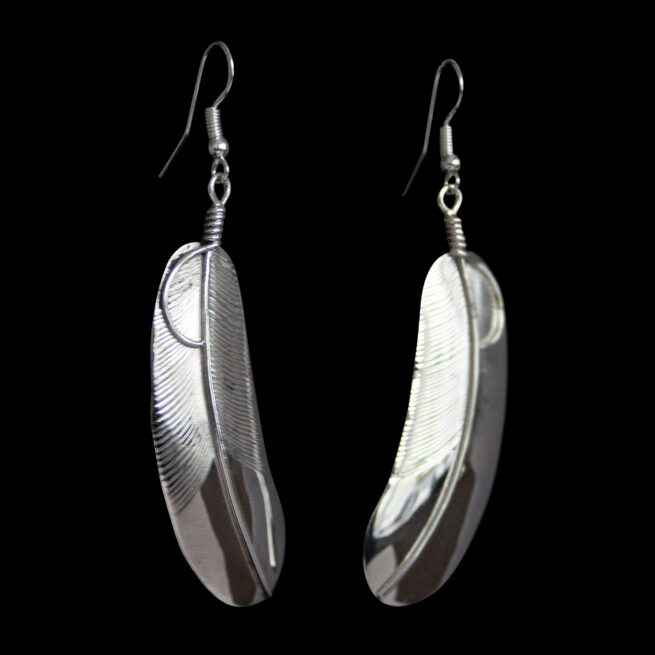 Chris Charley Feather Earrings - Image 2