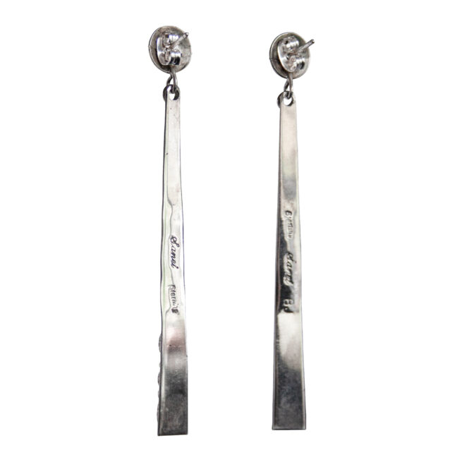 Boucles d'Oreille Navajo Longues Fines – Image 4