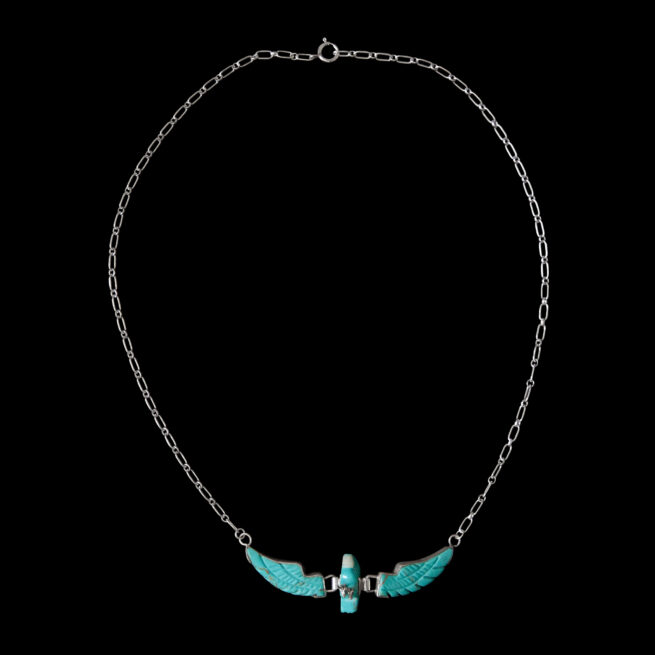 Mini Turquoise Eagle Necklace - Image 3