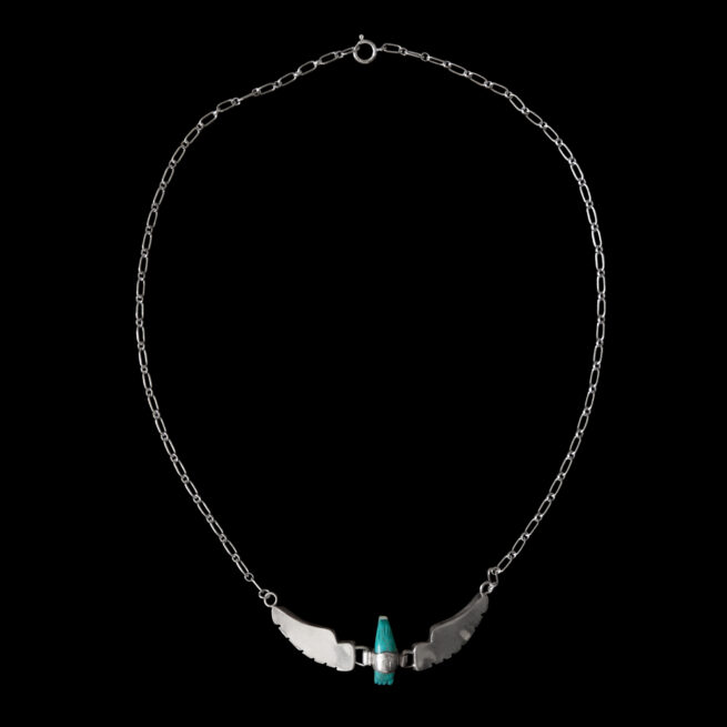 Mini Turquoise Eagle Necklace - Image 4