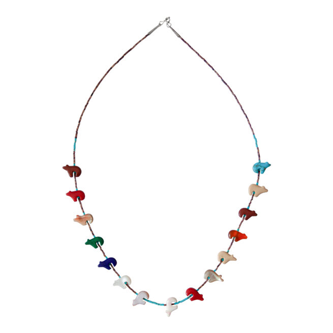 Collier Fétiche Ours Multicolore – Image 4