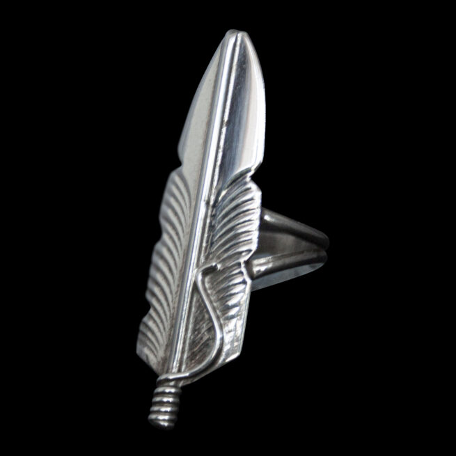 Navajo Silver Feather Ring - Image 3