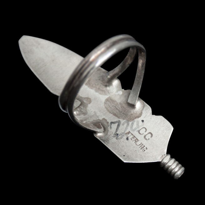 Navajo Silver Feather Ring - Image 4