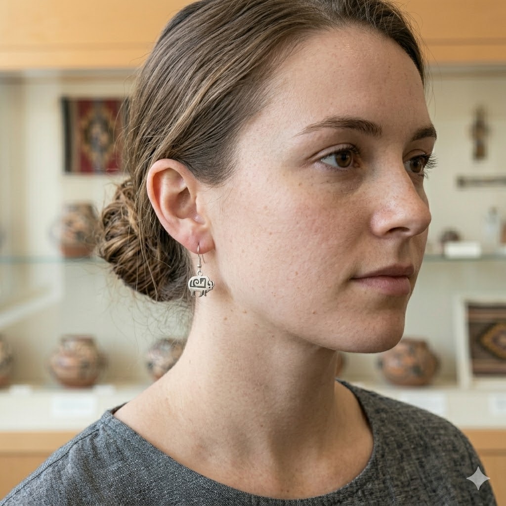 Robert Gene Buffalo Earrings