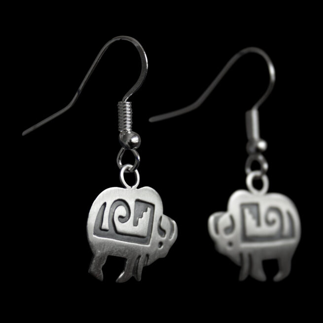 Robert Gene Buffalo Earrings – Image 2