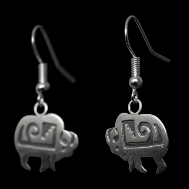 Robert Gene Buffalo Earrings – Image 3