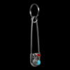 Silver Eagle Bicolour Keyring - Image 2