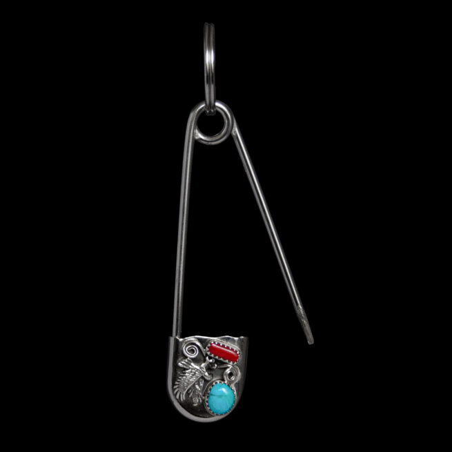 Silver Eagle Bicolour Keyring – Image 3
