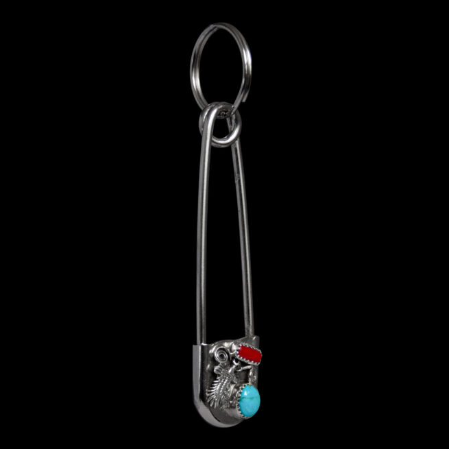 Silver Eagle Bicolour Keyring – Image 2