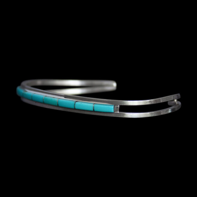 Single-Row Turquoise Bracelet - Image 4