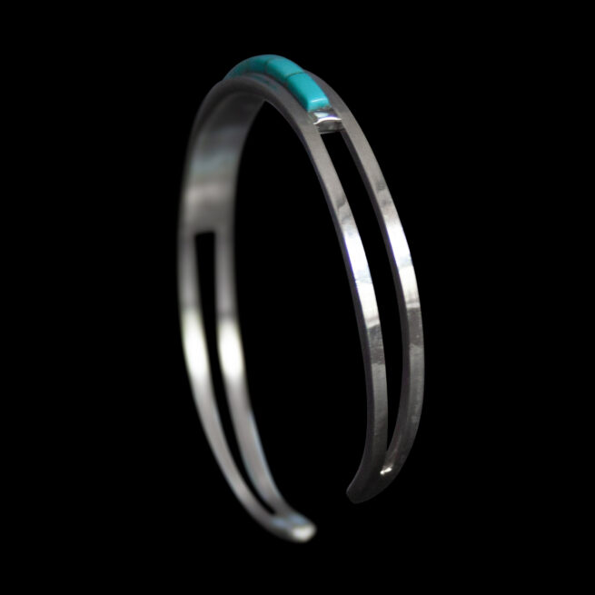 Single-Row Turquoise Bracelet - Image 5