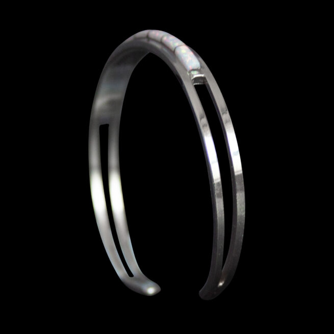 Single-Row White Opal Bracelet - Image 6