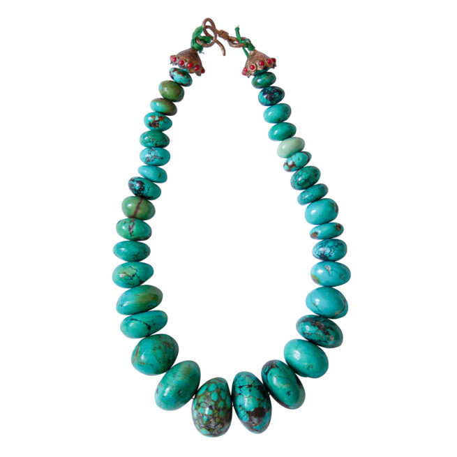 Tibetan Turquoise Choker Necklace – Image 4