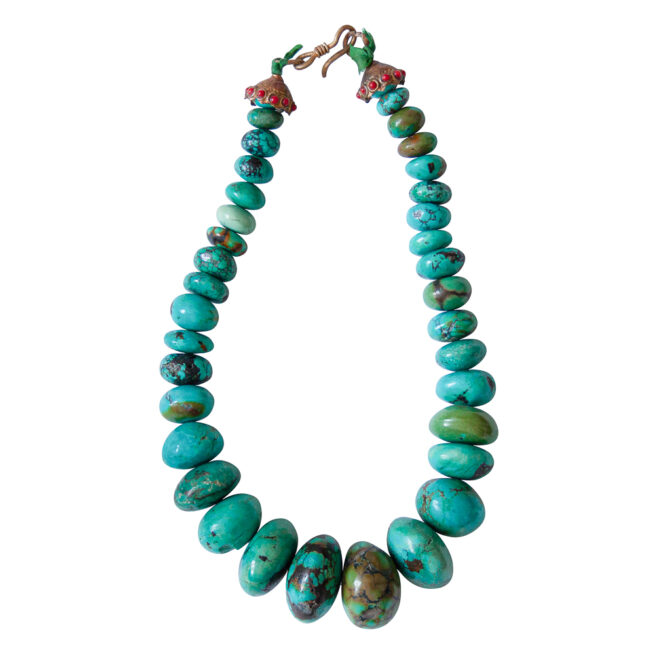 Tibetan Turquoise Choker Necklace – Image 3