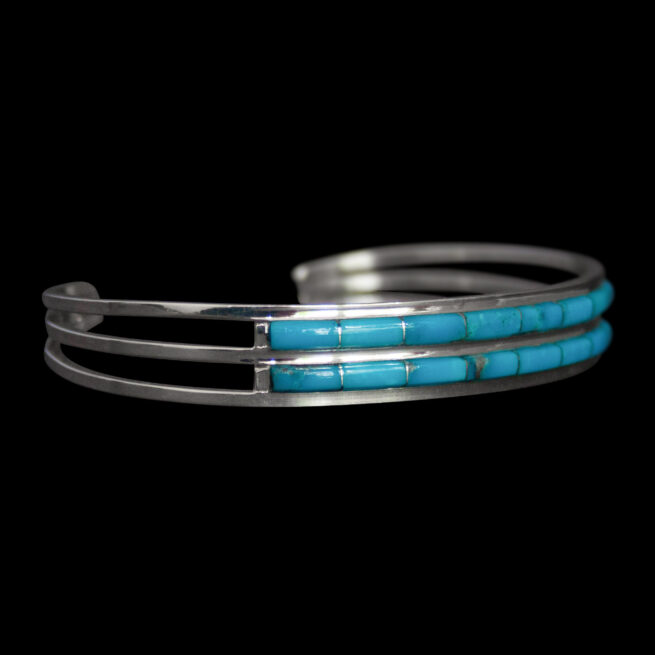 Twin-Row Turquoise Bracelet - Image 2