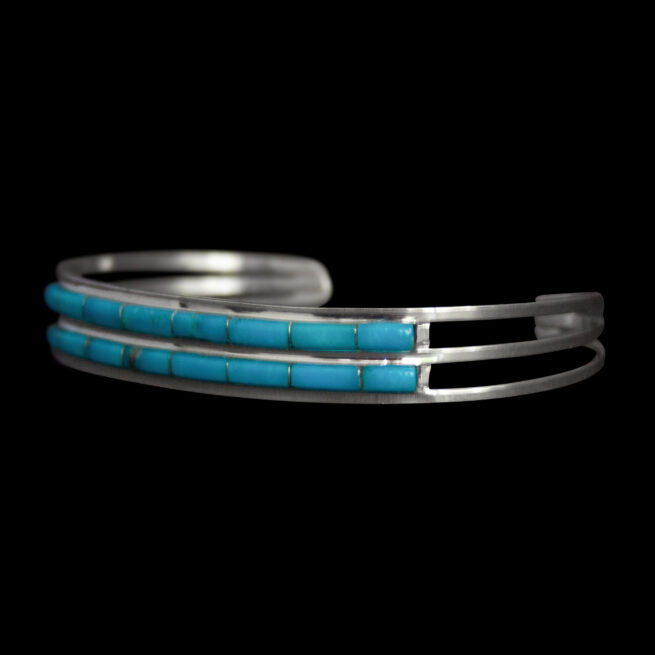 Twin-Row Turquoise Bracelet - Image 5
