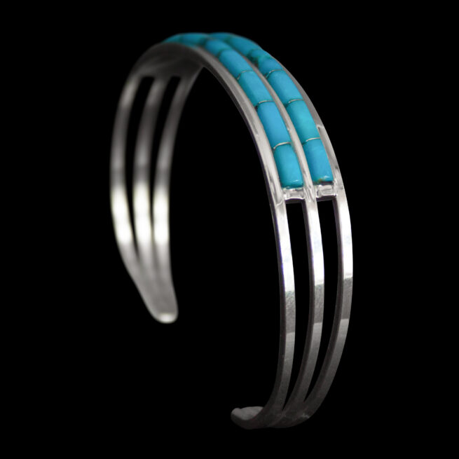 Twin-Row Turquoise Bracelet - Image 6