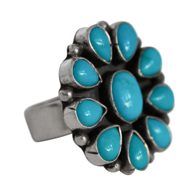 Unisize Navajo Turquoise Ring - Image 2