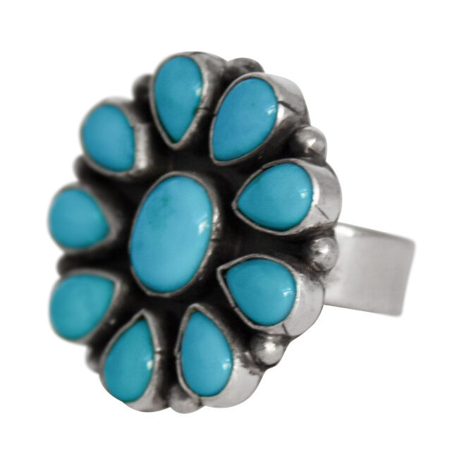 Unisize Navajo Turquoise Ring - Image 3