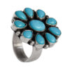 Bague Turquoise Navajo Taille Universelle – Image 4